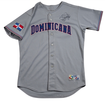 2006 Albert Pujols Game Issued and Signed Dominican Republic World Baseball Classic Road Jersey (JSA)